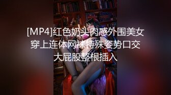 [MP4]红色奶头肉感外围美女 穿上连体网袜特殊姿势口交 大屁股整根插入