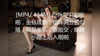 [MP4/ 434M] 户外勾引啪啪啪，坐标成都，姐妹俩公园勾搭，极品美乳，露脸交，幽静小路上后入啪啪