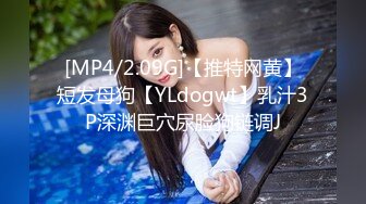 [MP4/2.09G]【推特网黄】短发母狗【YLdogwt】乳汁3P深渊巨穴尿脸狗链调J