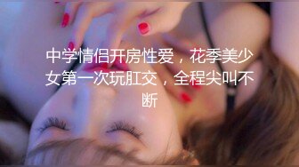 中学情侣开房性爱，花季美少女第一次玩肛交，全程尖叫不断